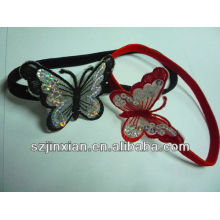 cordón de pelo elástico de poliéster con decoraciones de regalos buterfly